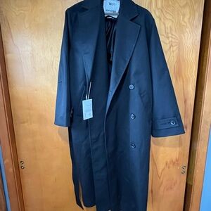 Won Hundred Black Trench Coat